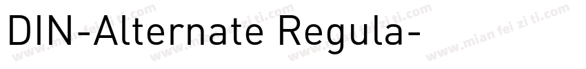DIN-Alternate Regula字体转换